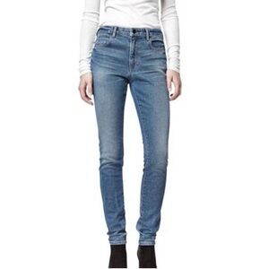 Denim X Alexander Wang medium indigo fade high rise skinny Blue Jeans, size 26